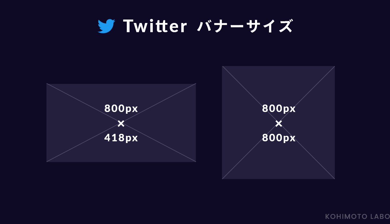 SNSバナーデザイン　Twitterバナーサイズ